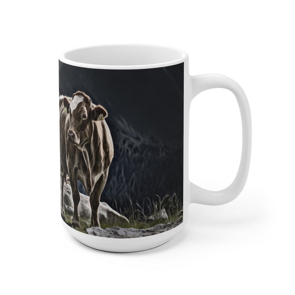 Cows In Mountains Coffee Mug