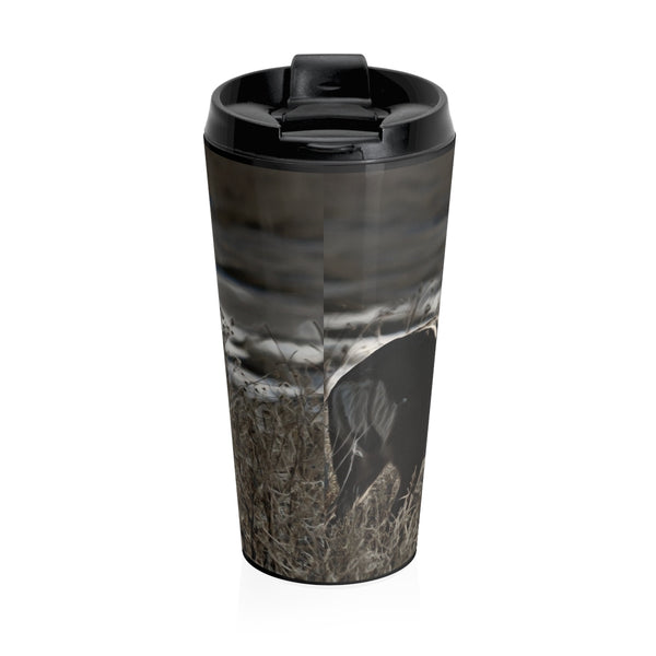 Mule deer travel coffee mug