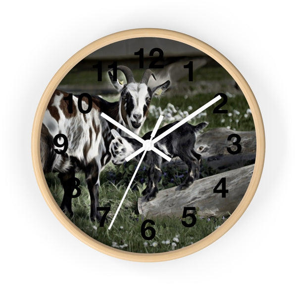 Cutest goat wall clock perfect modern farmhouse decor
