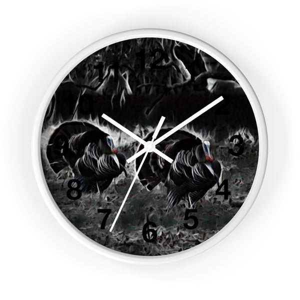 strutting gobblers wall clock