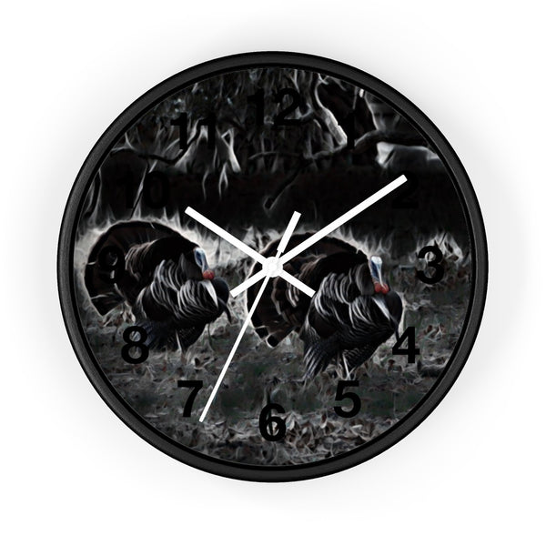 spring turkey wall clock perfect for any cabin in the mountains