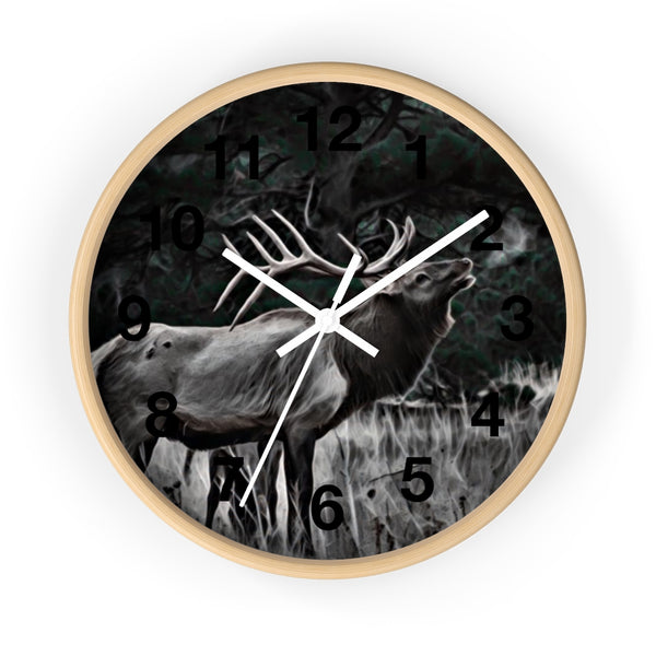 bugle elk wall clock