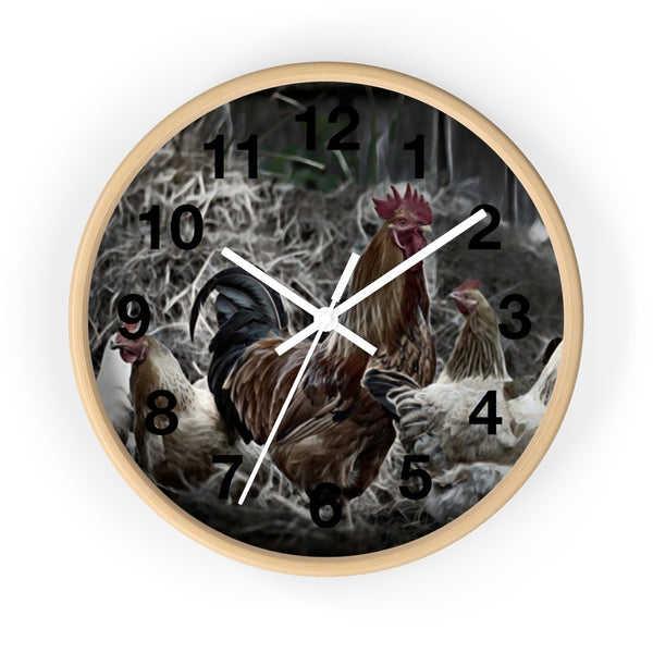 Rooster wall clock perfect modern farmhouse decor