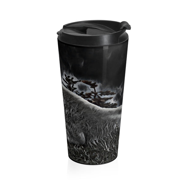 The mountain goat travel coffee mug