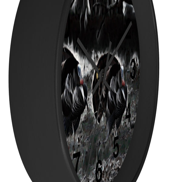 strutting gobblers wall clock