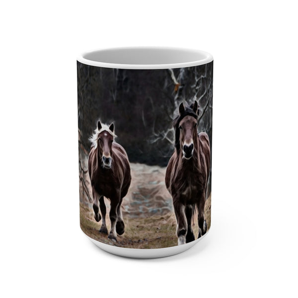 Horses Coffee Mug 15oz