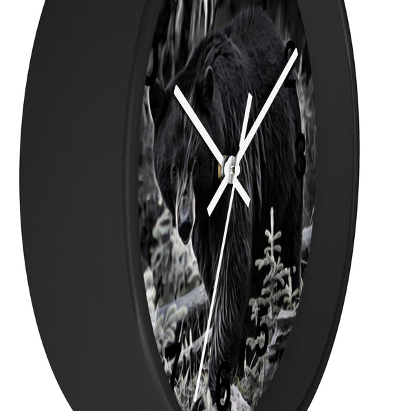 big black bear wall clock perfect for your rustic home
