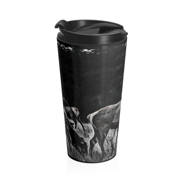 Archery elk hunting travel coffee mug