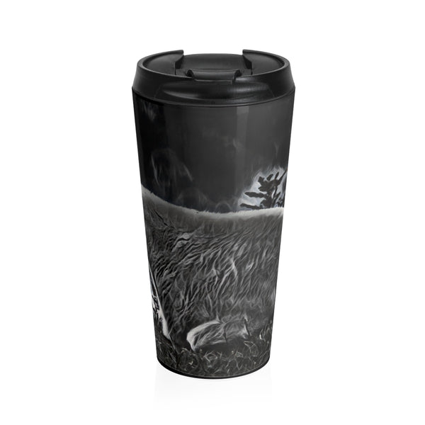 Rocky mountain goat travel coffee mug