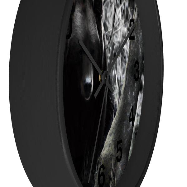 grizzly bear wall clock perfect for your rustic home