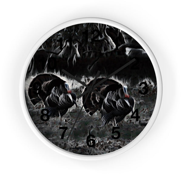 spring turkey wall clock perfect for any cabin in the mountains
