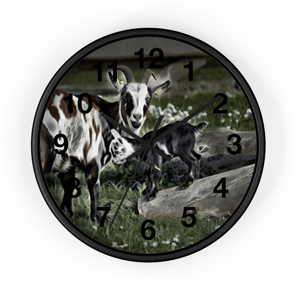 Baby goat wall clock perfect for farm house decor