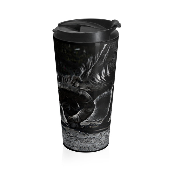 Bighorn sheep travel mug