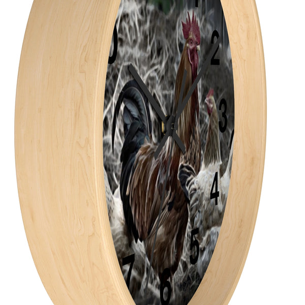 Chicken wall clock perfect farmhouse wall decor