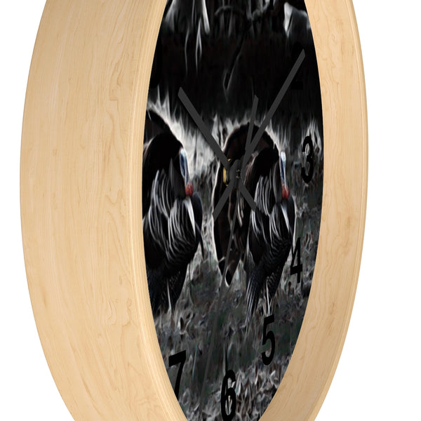 strutting gobblers wall clock