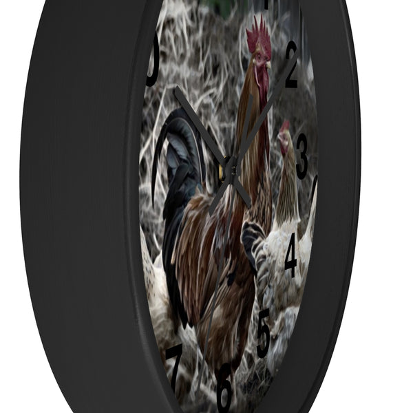 Chicken wall clock perfect farmhouse wall decor