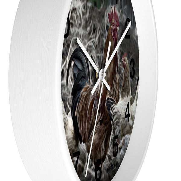 Rooster wall clock perfect for your farm house