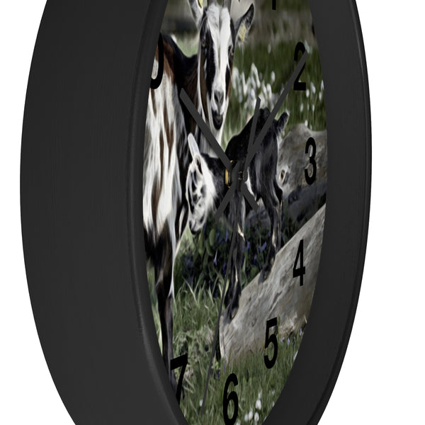 Baby goat kid wall clock perfect farmhouse wall decor