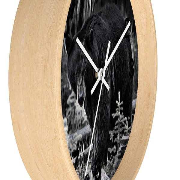 big black bear wall clock perfect for your rustic home