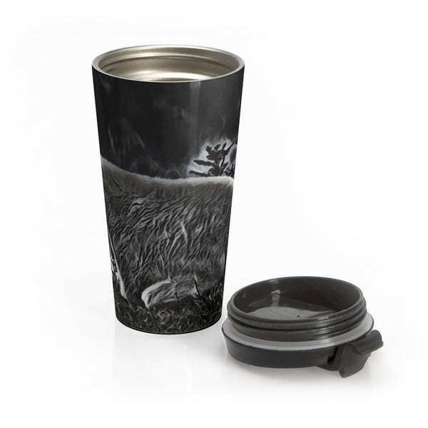 Rocky mountain goat travel coffee mug