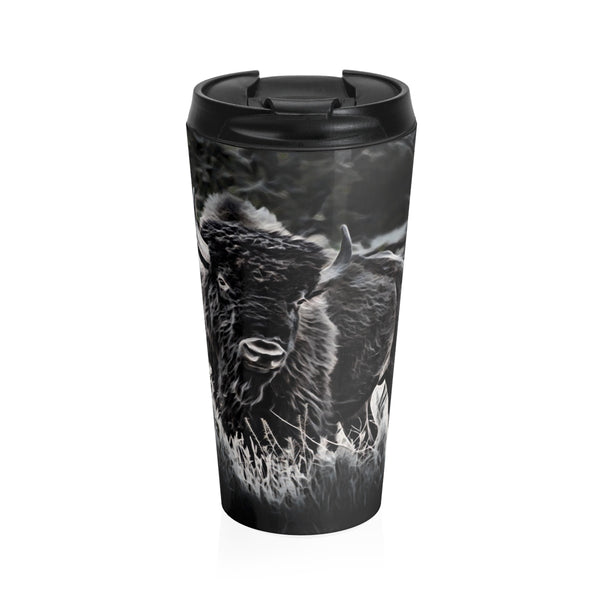 American buffalo travel coffee mug
