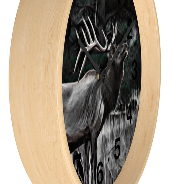 rocky mountain elk wall clock