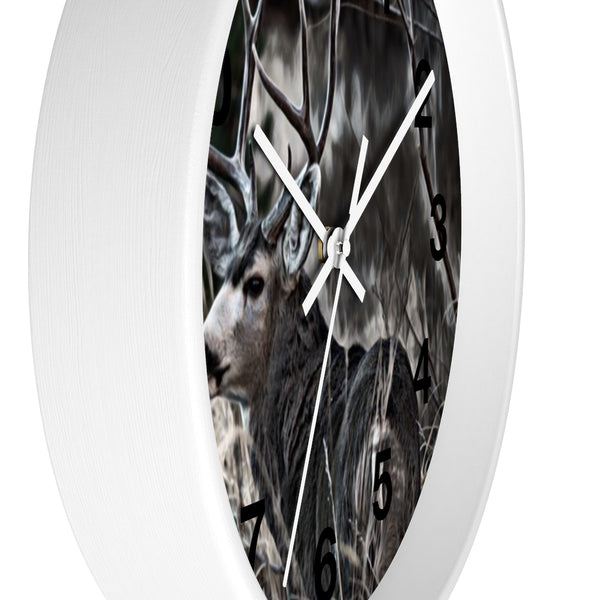 mule deer wall clock perfect for any cabin in the mountains