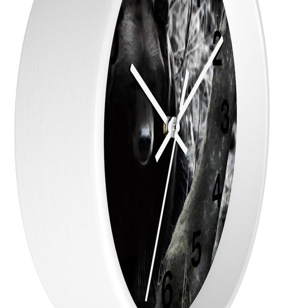 brown bear wall clock perfect for any cabin in the woods