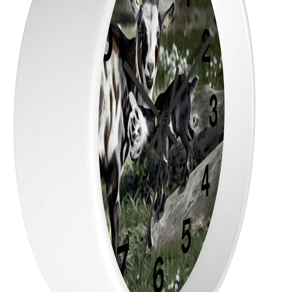 Baby goat kid wall clock perfect farmhouse wall decor