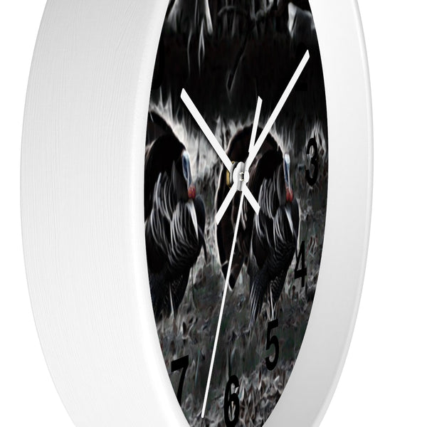 spring turkey wall clock perfect for any cabin in the mountains