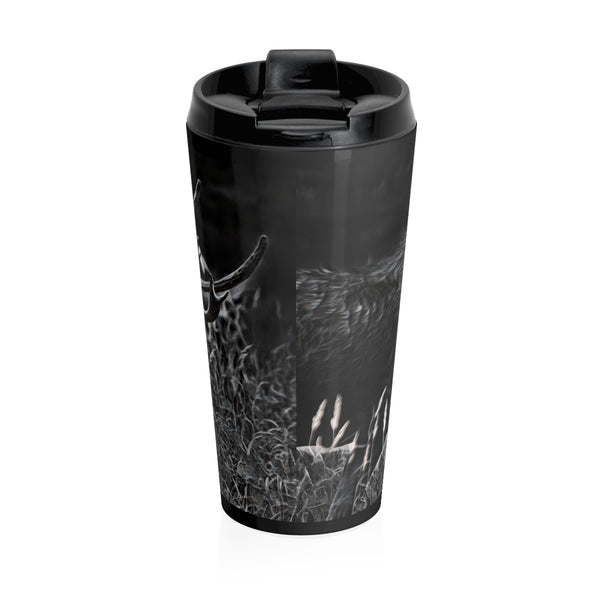 Bull moose travel coffee mug