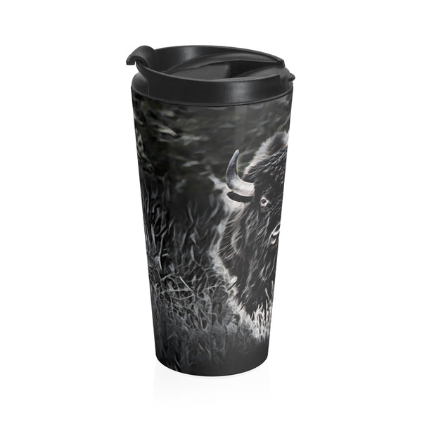 Buffalo travel coffee mug
