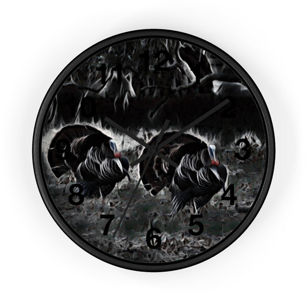 strutting turkey wall clock perfect for your rustic home