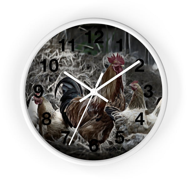 Rooster wall clock perfect modern farmhouse decor