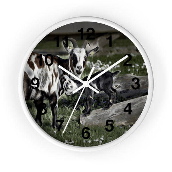 Cutest goat wall clock perfect modern farmhouse decor