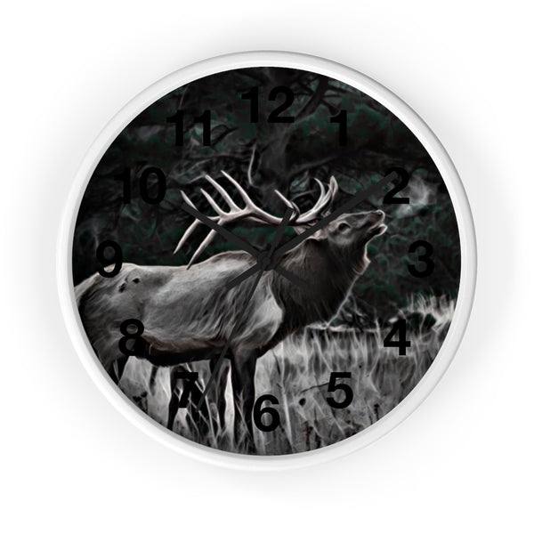 bugling bull elk wall clock perfect for your rustic home