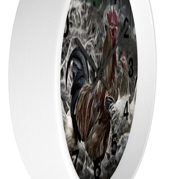Chicken wall clock perfect farmhouse wall decor