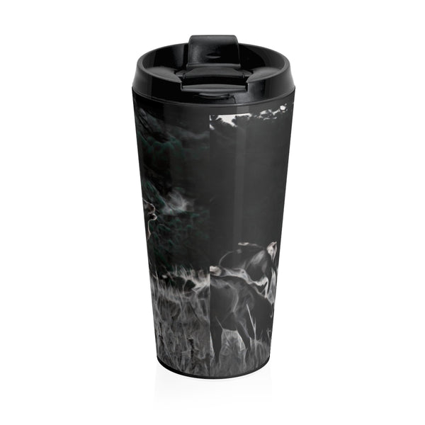 Elk hunting Washington travel coffee mug