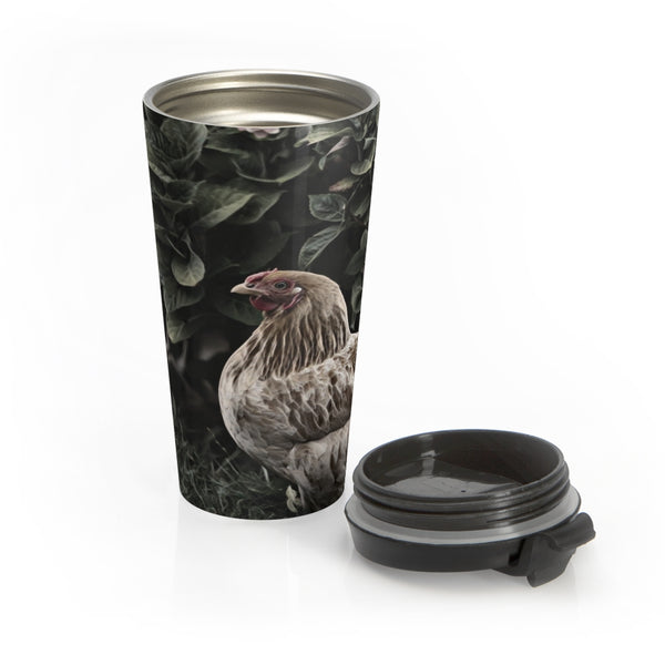 Chicken in the garden coffee mug
