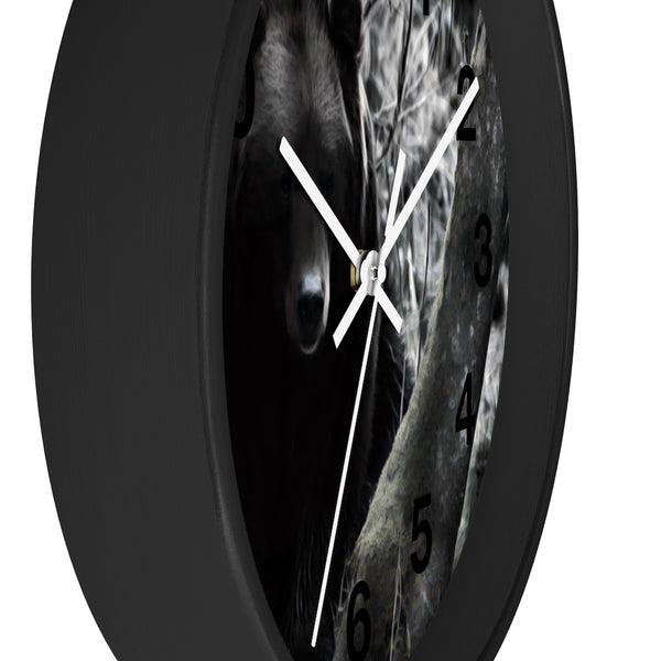 brown bear wall clock perfect for any cabin in the woods