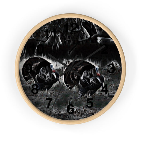 strutting turkey wall clock perfect for your rustic home