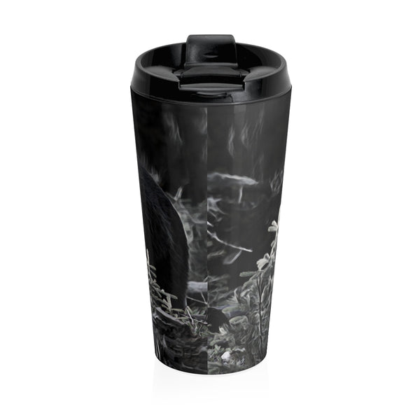 Bear mug, stainless steel travel mug