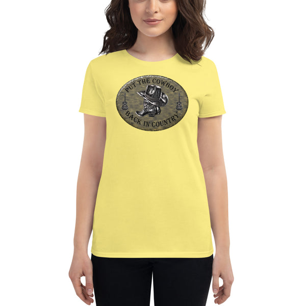 Country Music Women's Cowboy Short Sleeve T-Shirt