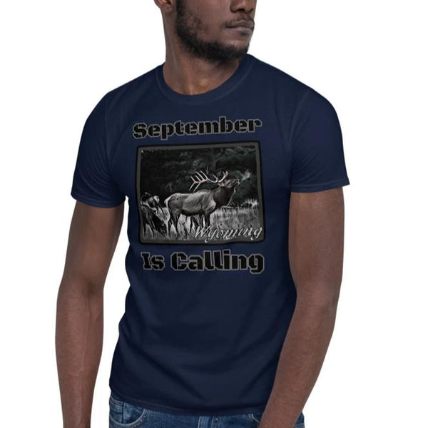 Wyoming Elk Hunting Short-Sleeve T-Shirt
