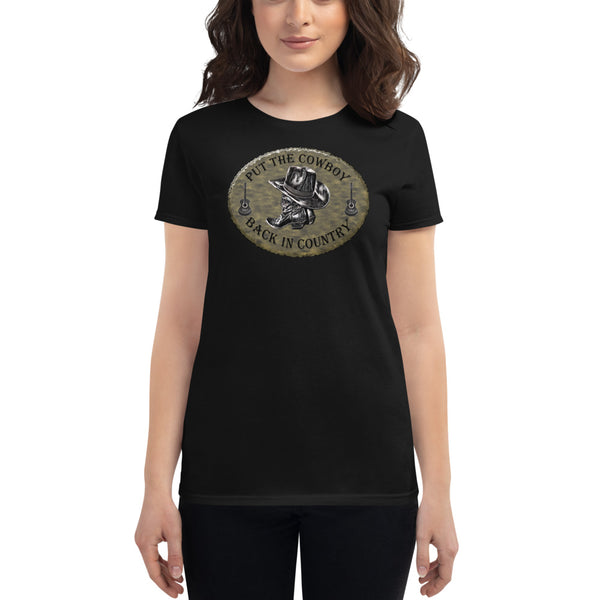 Country Music Women's Cowboy Short Sleeve T-Shirt
