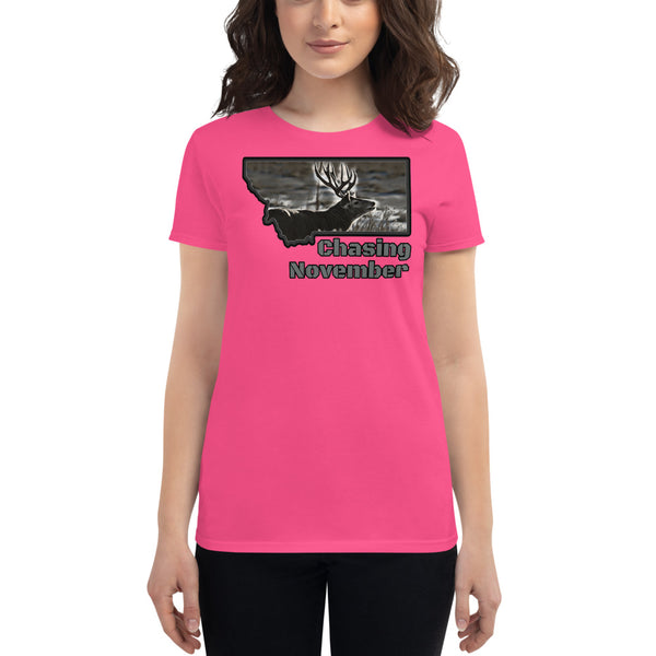 Montana Mule Deer Hunting Women's T-Shirt