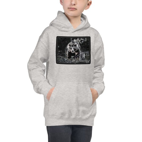 Wyoming Bear Kids Hoodie