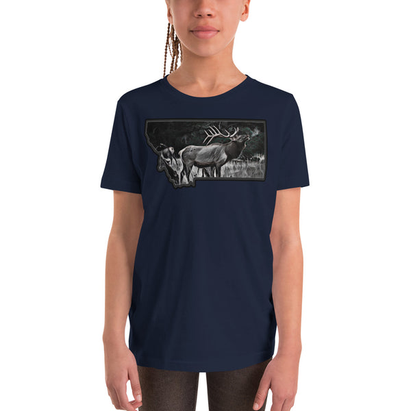 Montana Elk Youth Short Sleeve T-Shirt