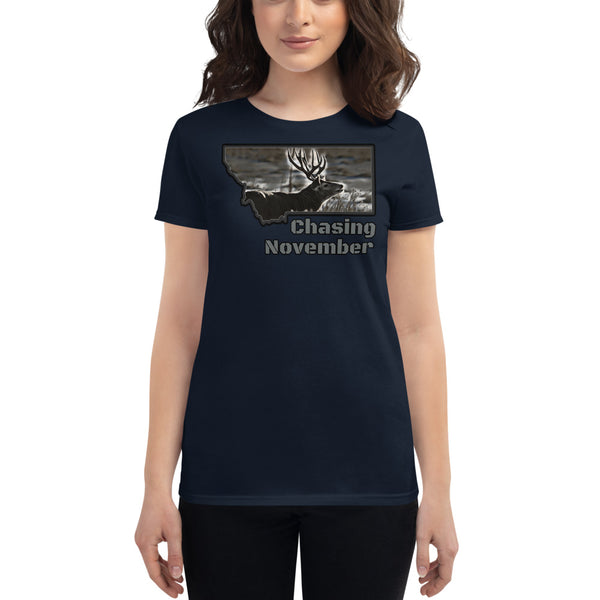Montana Mule Deer Hunting Women's T-Shirt