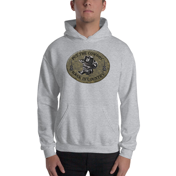 Country Music Cowboy Hooded Sweatshirt